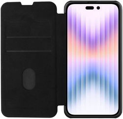 Nillkin Qin Pro iPhone 14 Pro Hoesje Book Case Camera Slider Black afbeelding