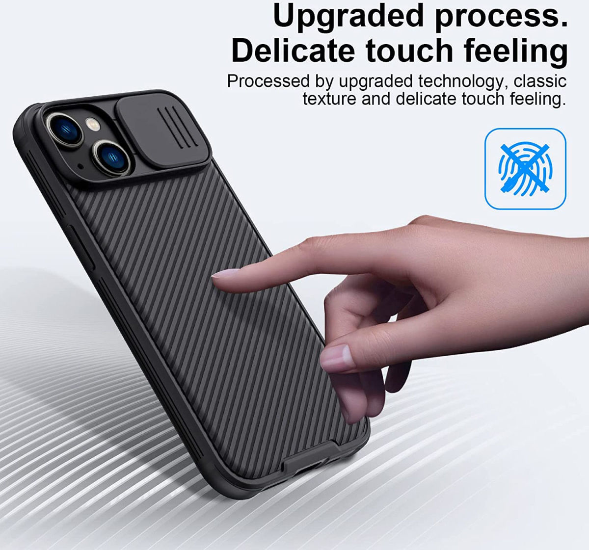 Nillkin CamShield Apple iPhone 14 Hoesje met Camera Slider Zwart afbeelding 8