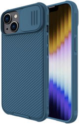Nillkin CamShield Apple iPhone 14 Hoesje met Camera Slider Blauw afbeelding