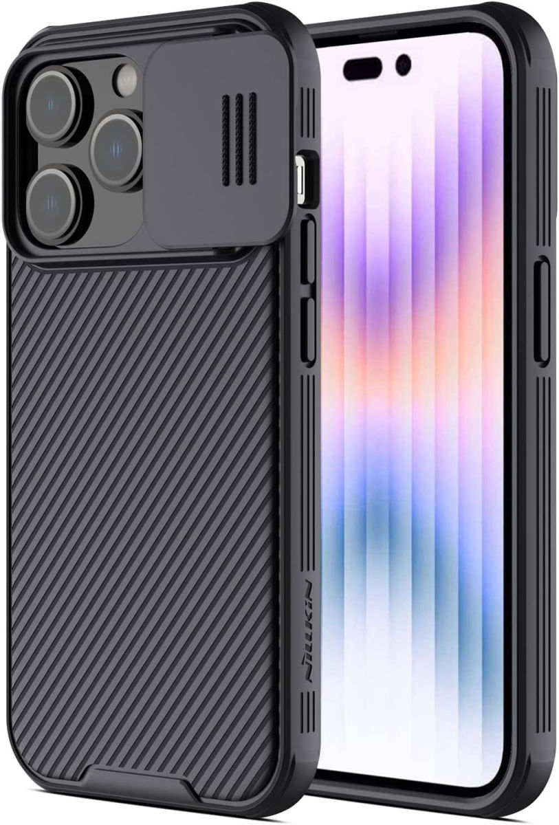 Nillkin CamShield Apple iPhone 14 Pro Hoesje met Camera Slider Zwart afbeelding 1