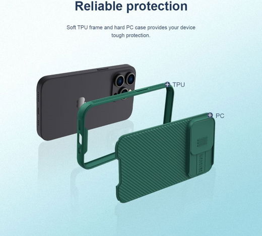 Nillkin CamShield Apple iPhone 14 Pro Hoesje met Camera Slider Zwart afbeelding 9