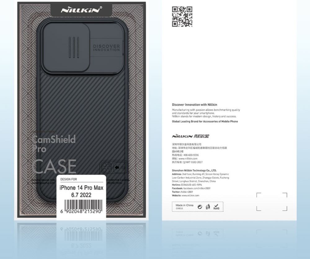 Nillkin CamShield Apple iPhone 14 Pro Hoesje met Camera Slider Zwart afbeelding 13