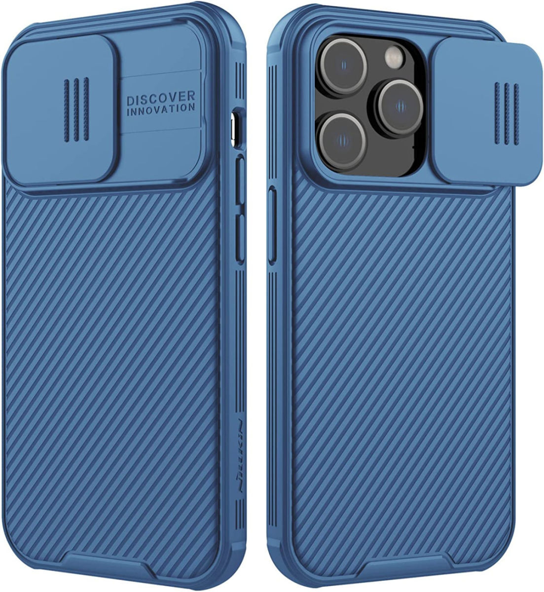 Nillkin CamShield Apple iPhone 14 Pro Hoesje met Camera Slider Blauw afbeelding 2