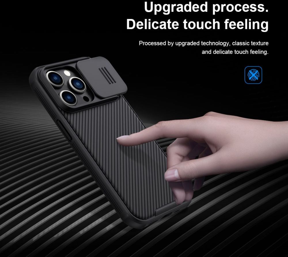 Nillkin CamShield Apple iPhone 14 Pro Hoesje met Camera Slider Blauw afbeelding 10