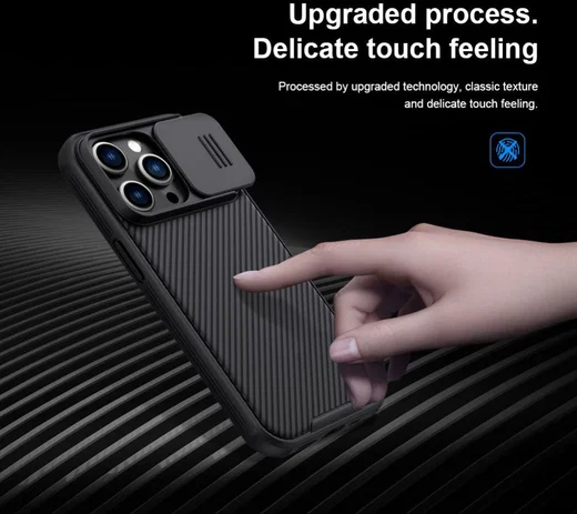 Nillkin CamShield Apple iPhone 14 Pro Hoesje met Camera Slider Blauw afbeelding 10