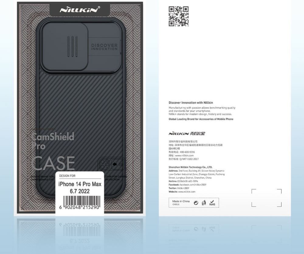 Nillkin CamShield Apple iPhone 14 Pro Hoesje met Camera Slider Blauw afbeelding 14