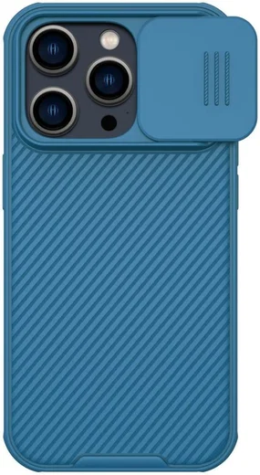 Nillkin CamShield Apple iPhone 14 Pro Hoesje met Camera Slider Blauw afbeelding 1