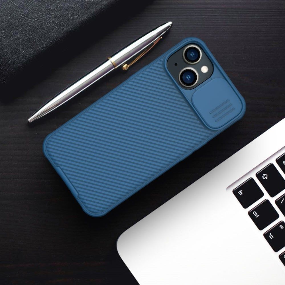 Nillkin CamShield Apple iPhone 14 Pro Max Hoesje Camera Slider Blauw afbeelding 4