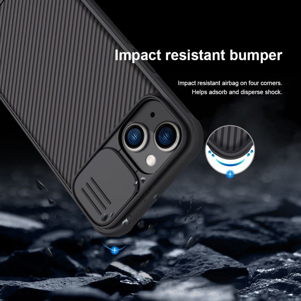 Nillkin CamShield Apple iPhone 14 Pro Max Hoesje Camera Slider Blauw afbeelding 6