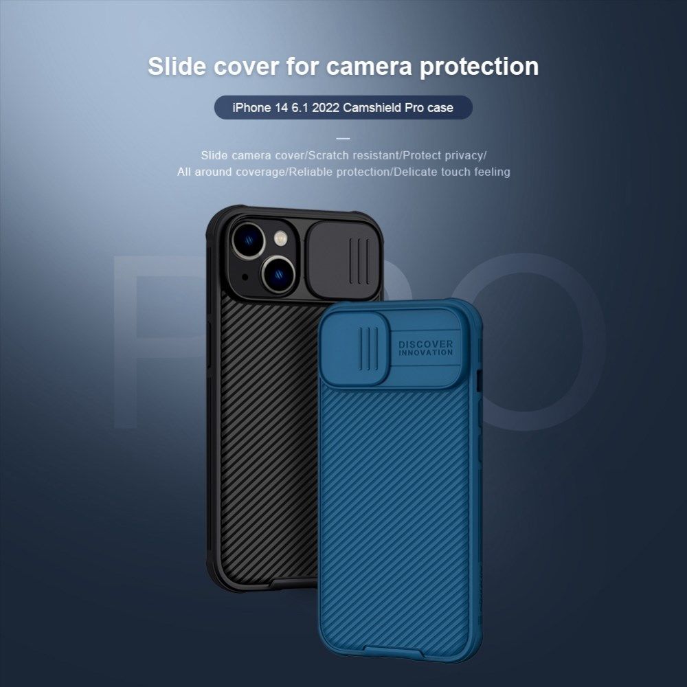 Nillkin CamShield Apple iPhone 14 Pro Max Hoesje Camera Slider Blauw afbeelding 12