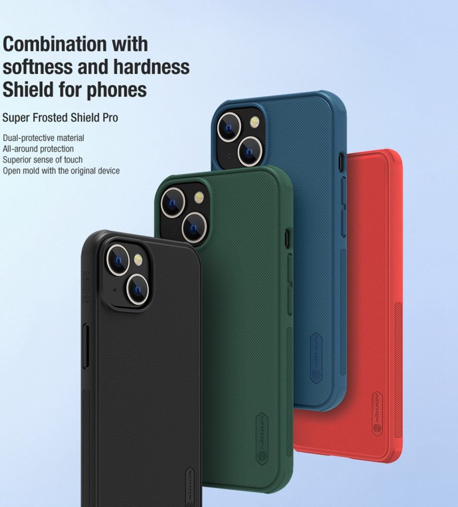Nillkin Super Frosted Shield Apple iPhone 14 Hoesje Zwart afbeelding 7