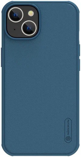 Nillkin Super Frosted Shield Apple iPhone 14 Hoesje Blauw afbeelding 1