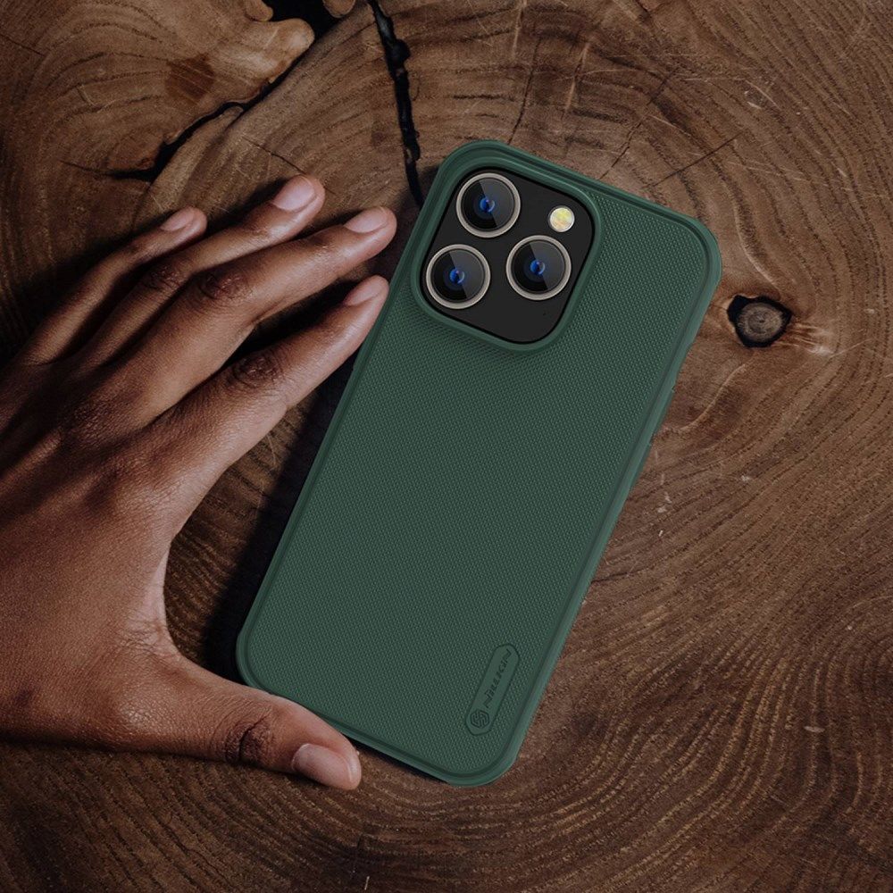 Nillkin Super Frosted Shield Apple iPhone 14 Pro Hoesje Groen afbeelding 3
