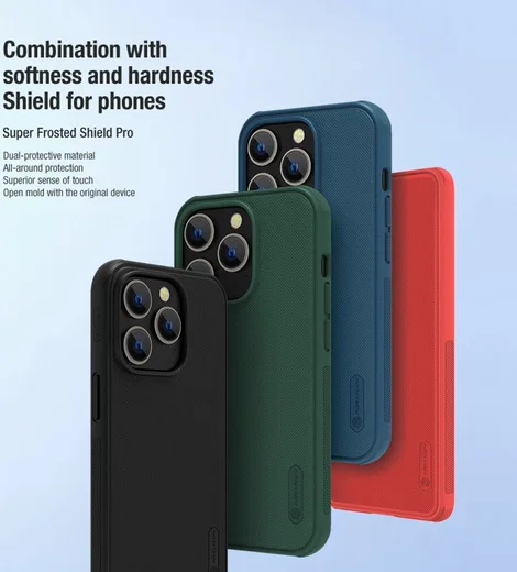 Nillkin Super Frosted Shield Apple iPhone 14 Pro Max Hoesje Groen afbeelding 5