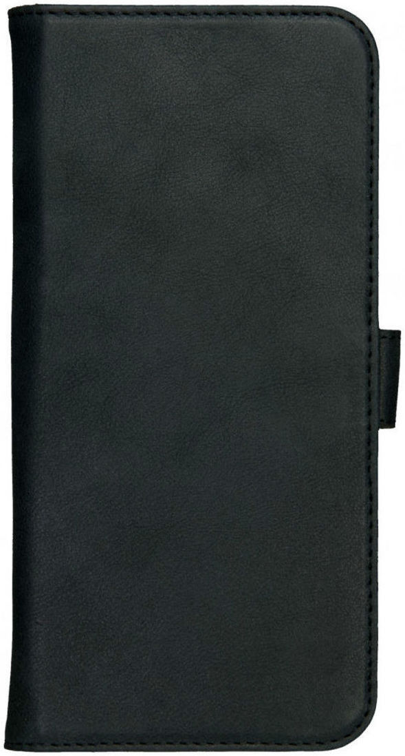 Rosso Deluxe Apple iPhone 14 Hoesje Echt Leer Book Case Zwart afbeelding 12