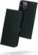 Rosso Deluxe Apple iPhone 14 Pro Hoesje Echt Leer Book Case Zwart afbeelding 2