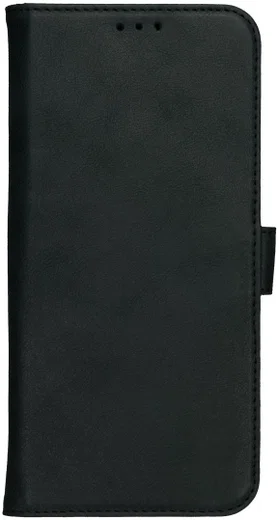 Rosso Deluxe Apple iPhone 14 Pro Hoesje Echt Leer Book Case Zwart afbeelding 12