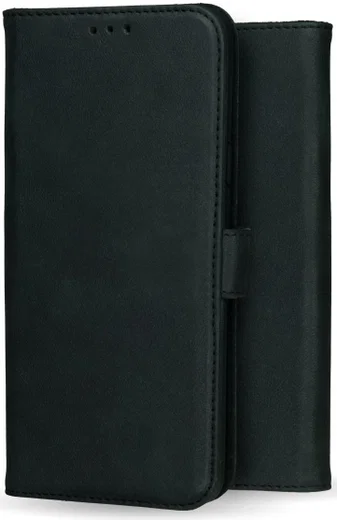 Rosso Deluxe Apple iPhone 14 Pro Hoesje Echt Leer Book Case Zwart afbeelding 13