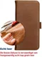 Rosso Deluxe Apple iPhone 14 Pro Hoesje Echt Leer Book Case Bruin afbeelding 9