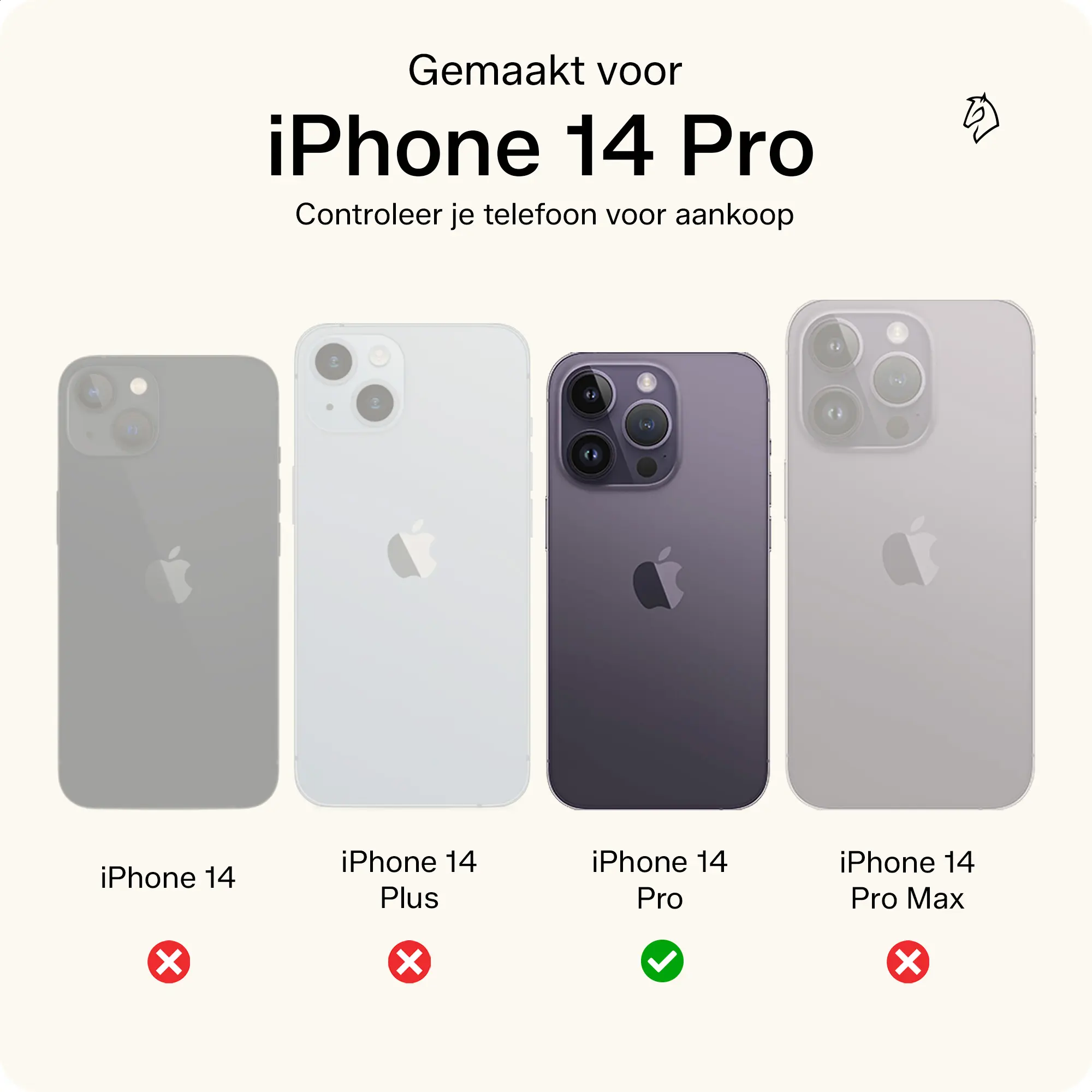 Rosso Deluxe Apple iPhone 14 Pro Hoesje Echt Leer Book Case Bruin afbeelding 4
