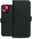 Rosso Deluxe Apple iPhone 14 Plus Hoesje Echt Leer Book Case Zwart afbeelding 11