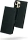 Rosso Deluxe Apple iPhone 14 Pro Max Hoesje Echt Leer Book Case Zwart afbeelding 2