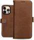 Rosso Deluxe Apple iPhone 14 Pro Max Hoesje Echt Leer Book Case Bruin afbeelding 10