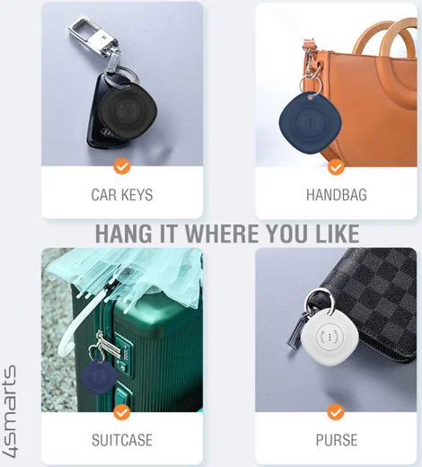 4smarts SkyTag Bluetooth Tracker 4-Pack (Zwart/Wit/Blauw) afbeelding 6