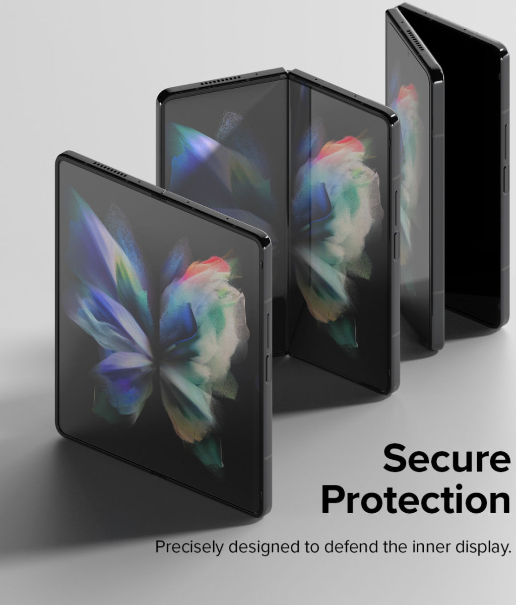 Ringke Samsung Galaxy Z Fold 4 Screen Protector Display en Voorkant afbeelding 6