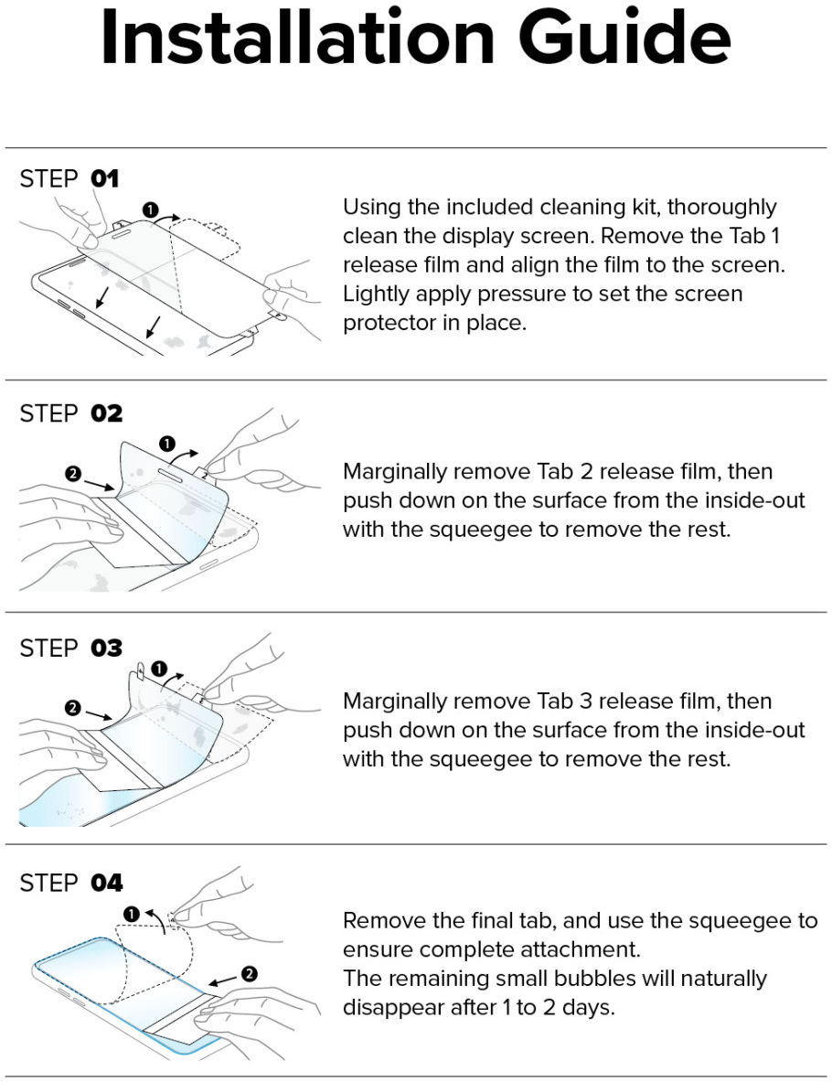 Ringke Samsung Galaxy Z Fold 4 Screen Protector Display en Voorkant afbeelding 15