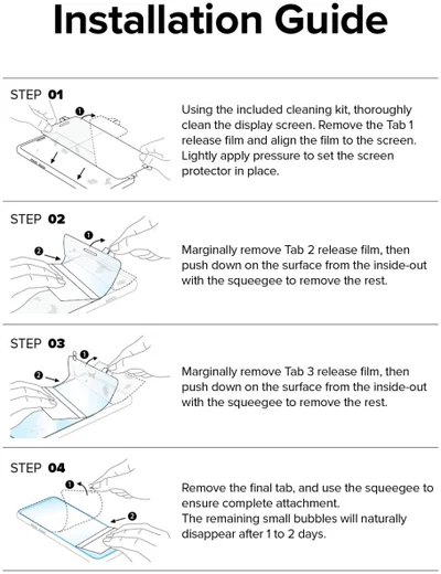 Ringke Samsung Galaxy Z Fold 4 Screen Protector Display en Voorkant afbeelding 15