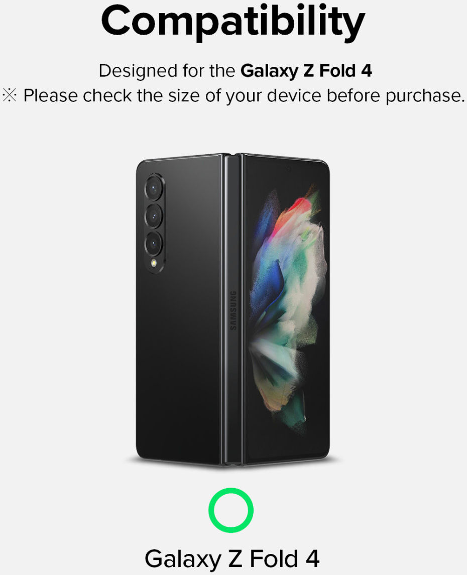 Ringke Samsung Galaxy Z Fold 4 Screen Protector Display en Voorkant afbeelding 16