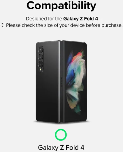 Ringke Samsung Galaxy Z Fold 4 Screen Protector Display en Voorkant afbeelding 16