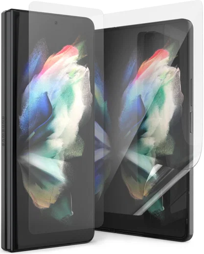 Ringke Samsung Galaxy Z Fold 4 Screen Protector Display en Voorkant afbeelding 2