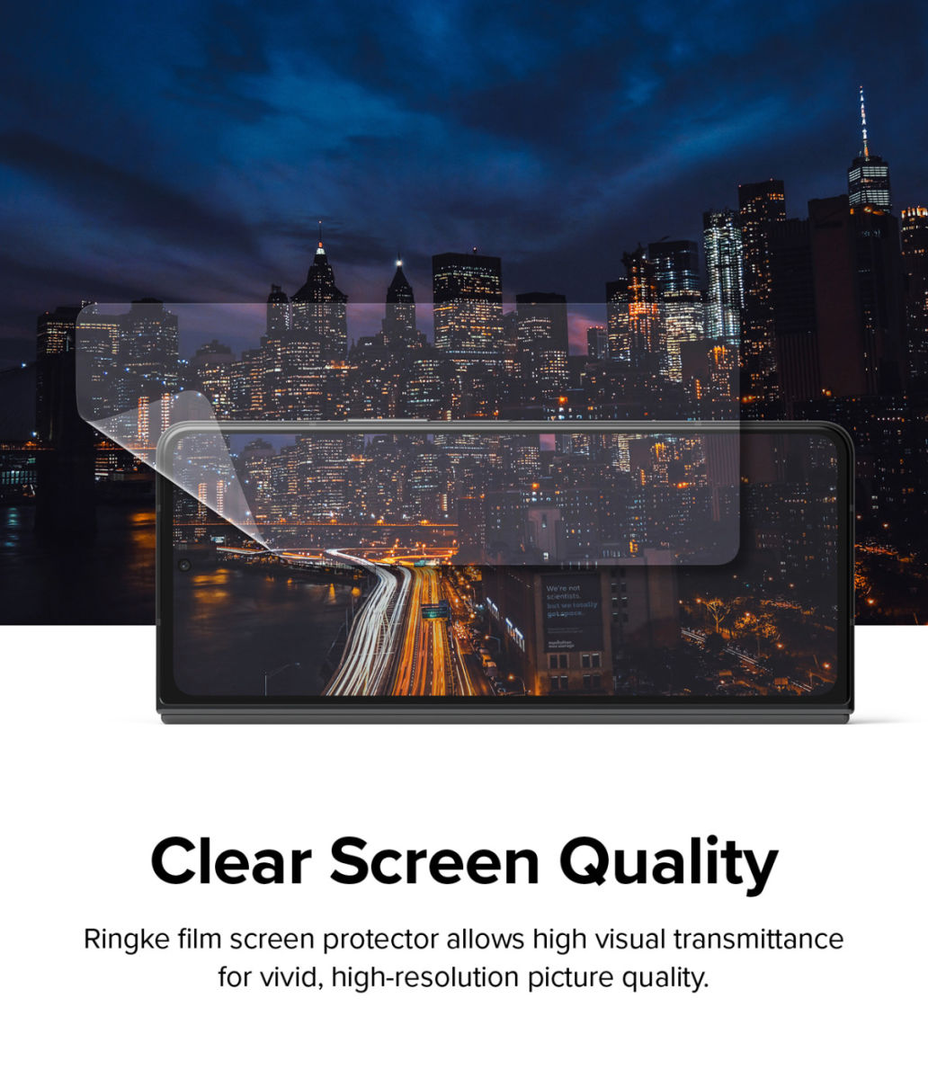 Ringke Samsung Galaxy Z Fold 4 Screen Protector Display en Voorkant afbeelding 10
