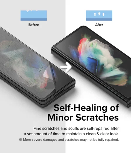 Ringke Samsung Galaxy Z Fold 4 Screen Protector Display en Voorkant afbeelding 11