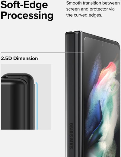 Ringke Cover Display Samsung Galaxy Z Fold 4 Screen Protector Voorkant afbeelding 12