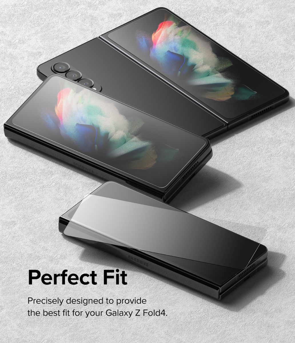 Ringke Cover Display Samsung Galaxy Z Fold 4 Screen Protector Voorkant afbeelding 13