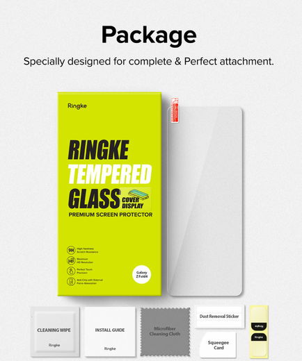 Ringke Cover Display Samsung Galaxy Z Fold 4 Screen Protector Voorkant afbeelding 16