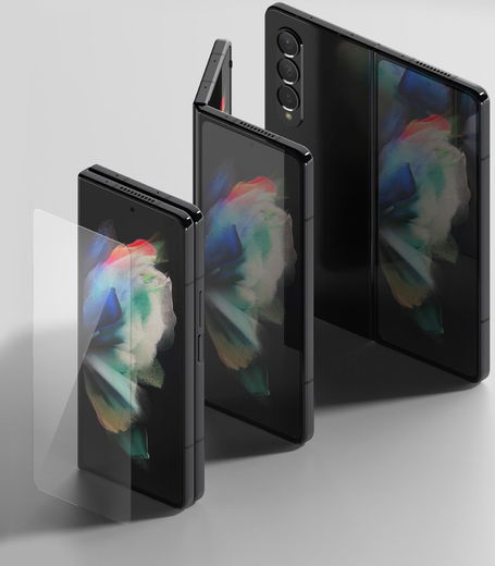 Ringke Cover Display Samsung Galaxy Z Fold 4 Screen Protector Voorkant afbeelding 3