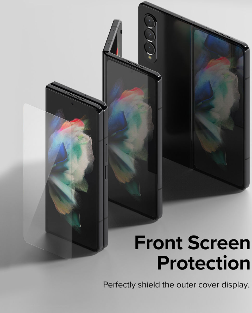 Ringke Cover Display Samsung Galaxy Z Fold 4 Screen Protector Voorkant afbeelding 5