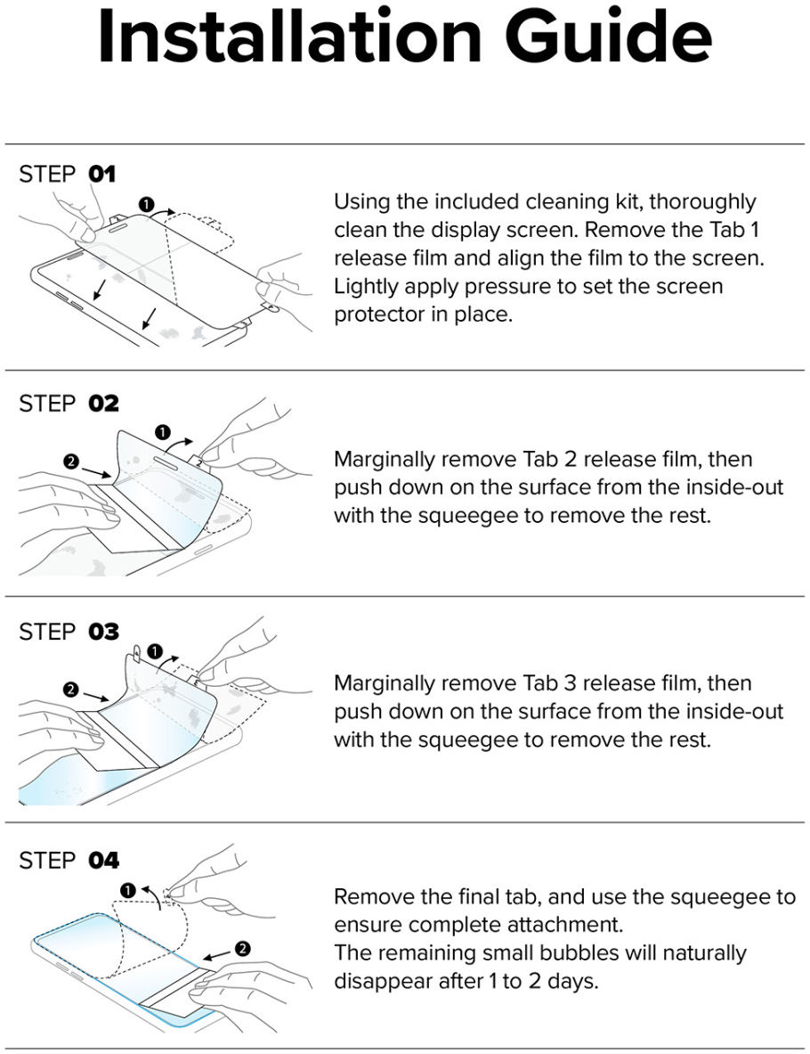Ringke Dual Easy Film Samsung Galaxy Z Flip 4 Screen Protector 2-Pack afbeelding 13