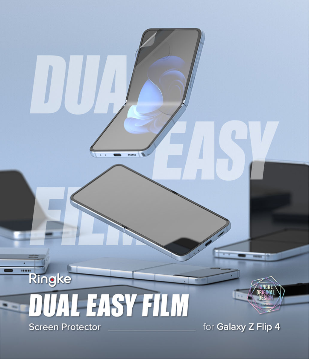 Ringke Dual Easy Film Samsung Galaxy Z Flip 4 Screen Protector 2-Pack afbeelding 16