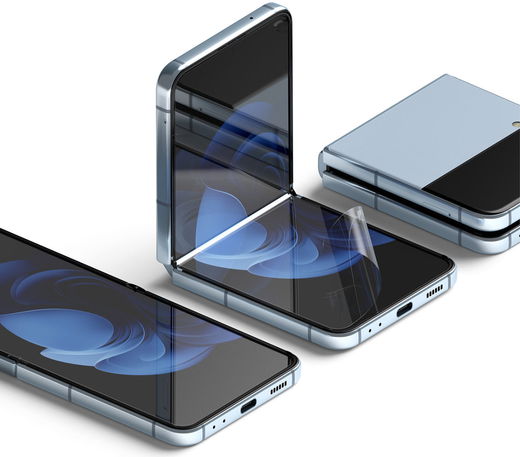Ringke Dual Easy Film Samsung Galaxy Z Flip 4 Screen Protector 2-Pack afbeelding 4
