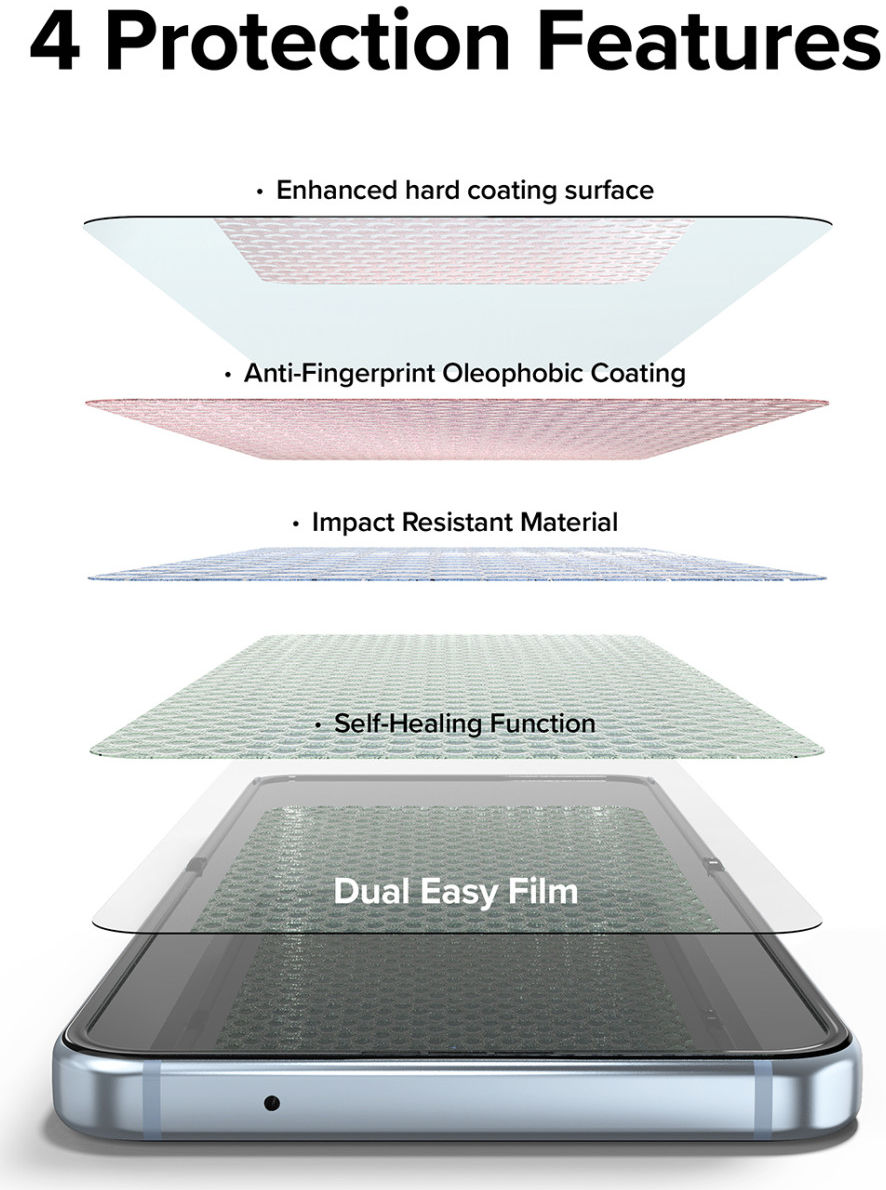 Ringke Dual Easy Film Samsung Galaxy Z Flip 4 Screen Protector 2-Pack afbeelding 9