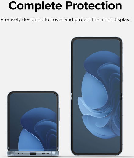 Ringke Dual Easy Film Samsung Galaxy Z Flip 4 Screen Protector 2-Pack afbeelding 10