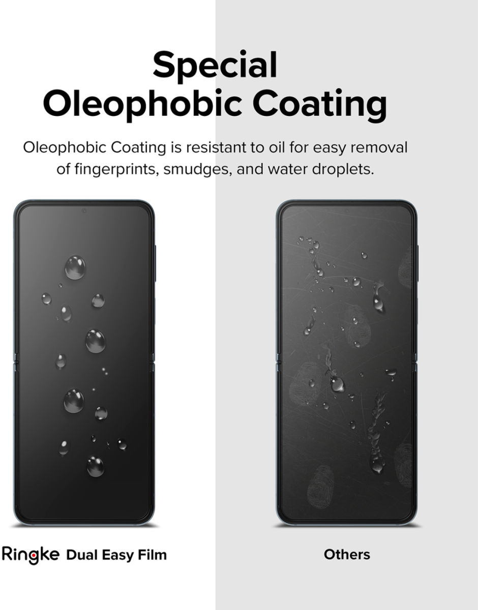 Ringke Dual Easy Film Samsung Galaxy Z Flip 4 Screen Protector 2-Pack afbeelding 12