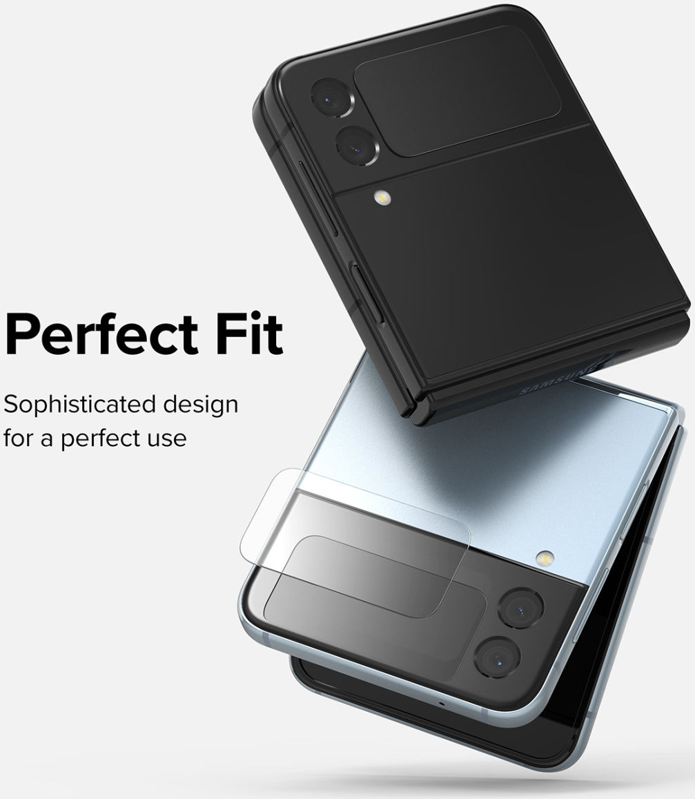 Ringke Cover Display Samsung Galaxy Z Flip 4 Screen Protector (3-Pack) afbeelding 12