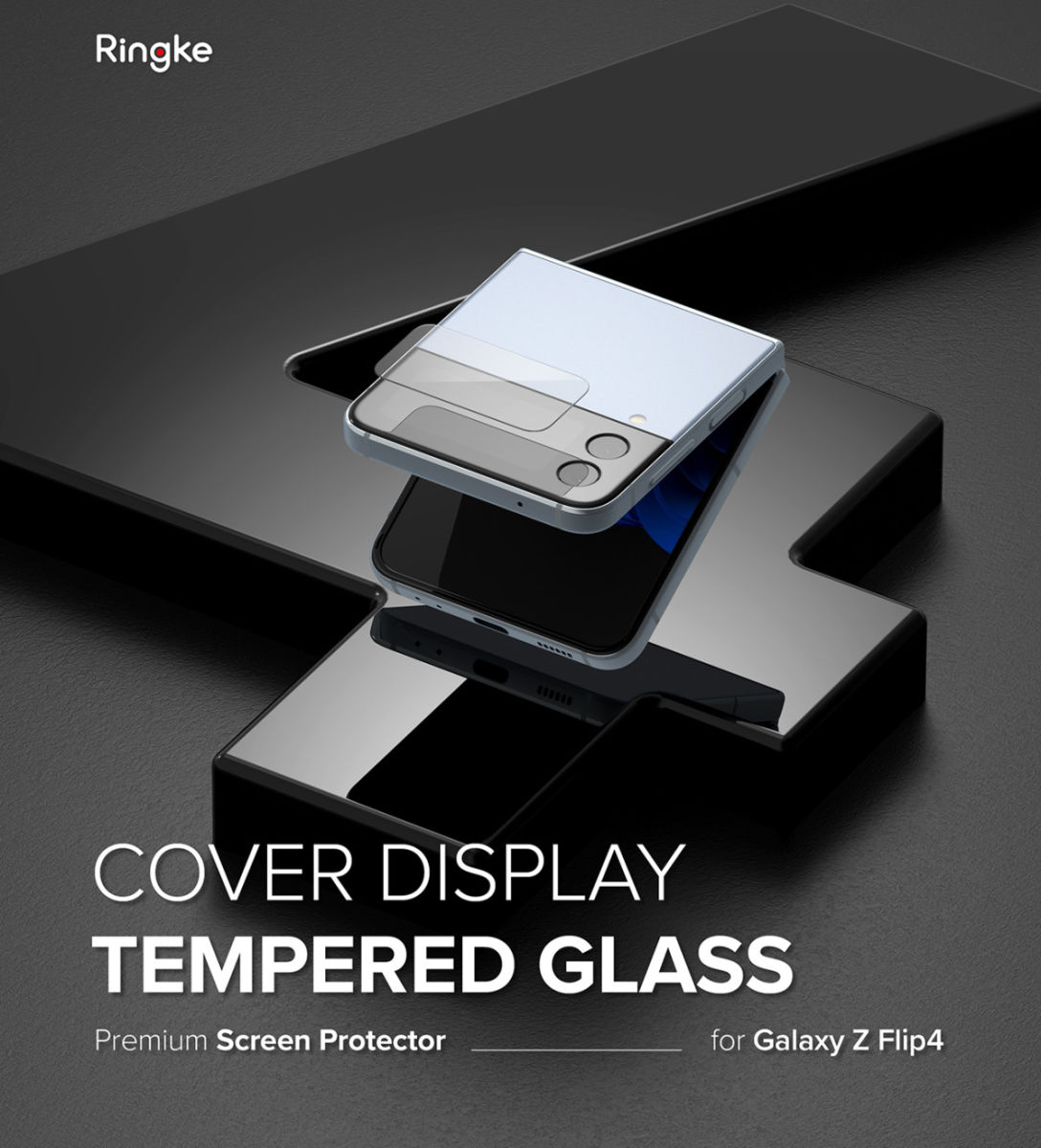 Ringke Cover Display Samsung Galaxy Z Flip 4 Screen Protector (3-Pack) afbeelding 17