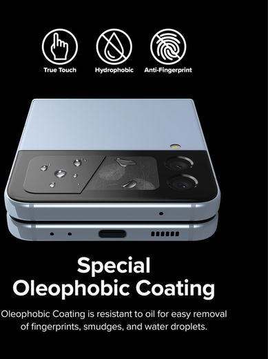 Ringke Cover Display Samsung Galaxy Z Flip 4 Screen Protector (3-Pack) afbeelding 10